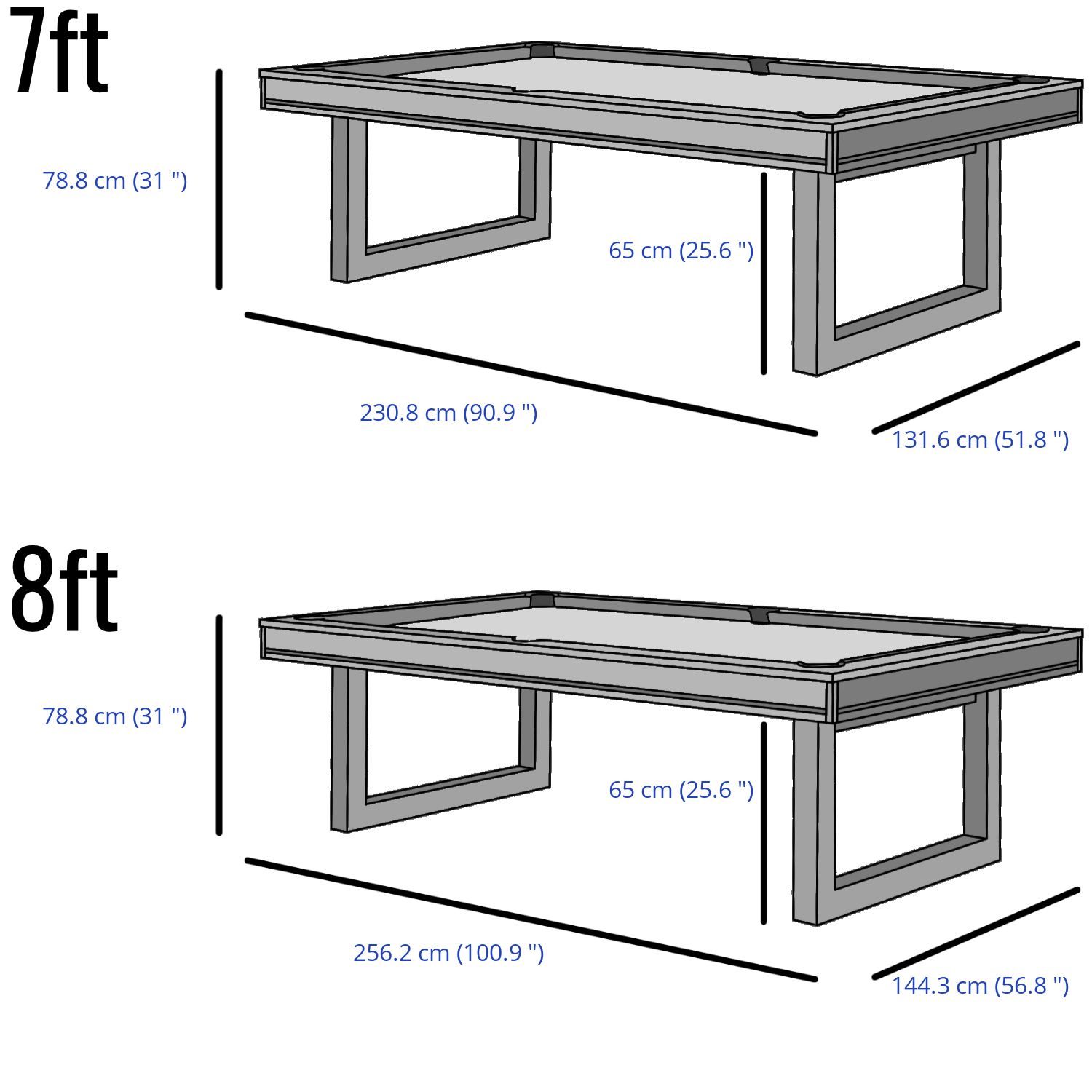 The Pureline Merseille American Slate Bed Pool Dining Table