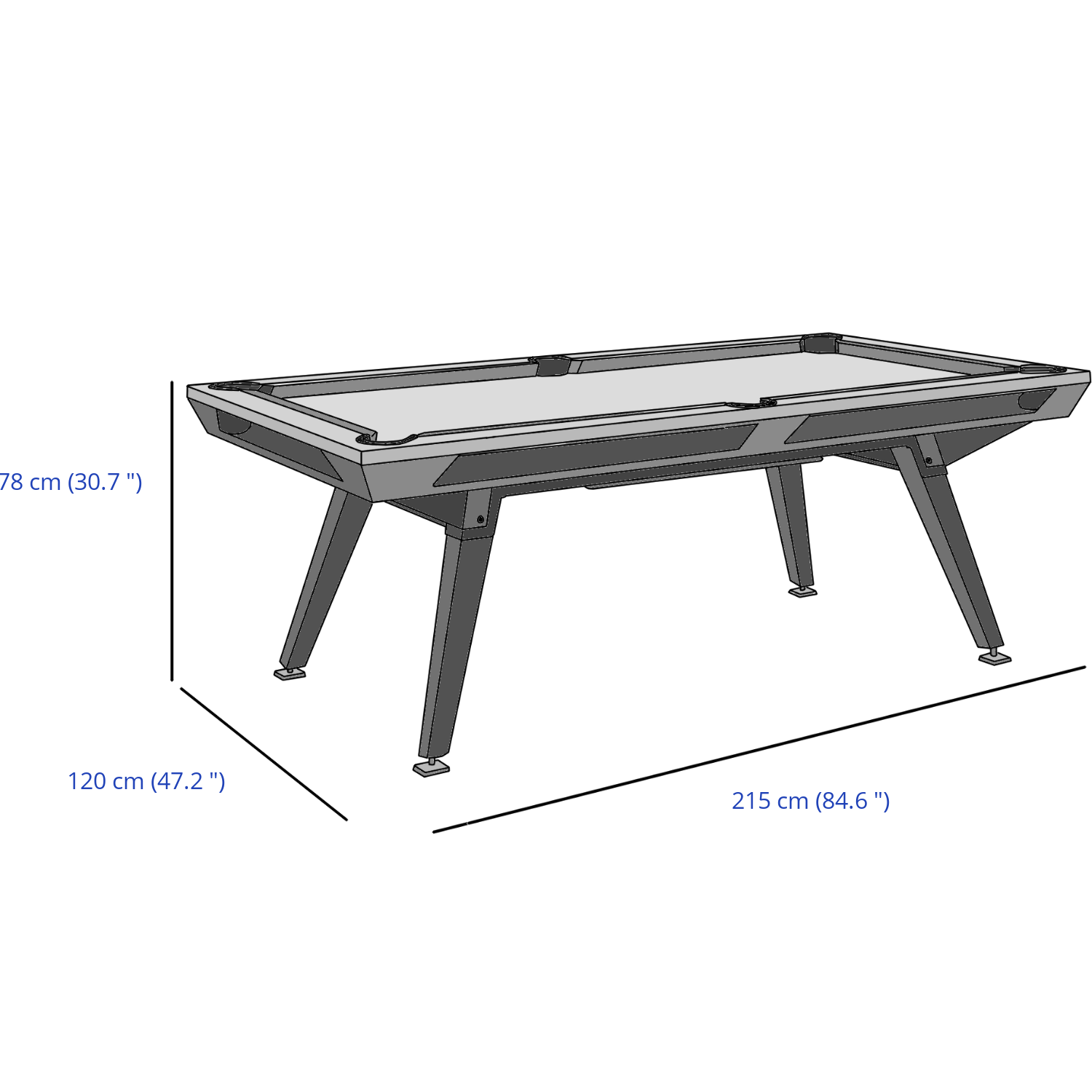 Cornilleau Origin 7ft Outdoor/Indoor American Pool Dining Table